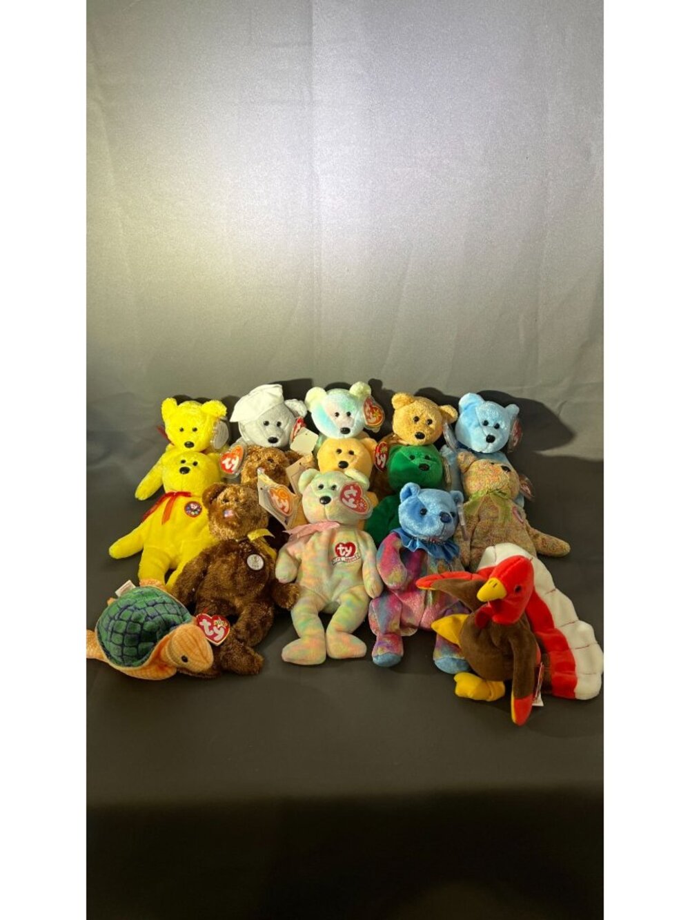 Ty Beanie Babies Plush Lot Of 15 Bears & Animals Vintage 2000s Dolls